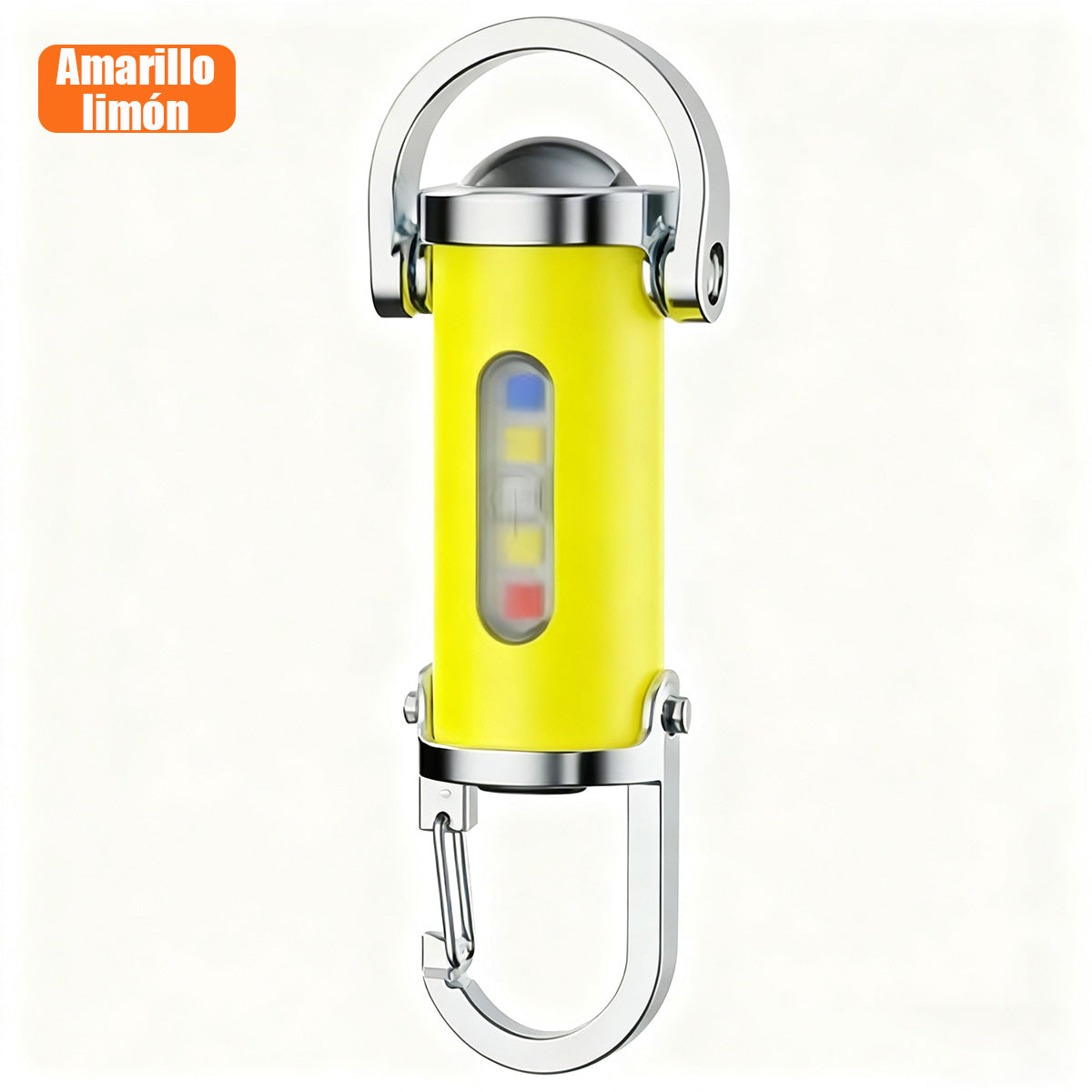 Linterna mini de bolsillo con llavero colgante portátil para exteriores, recargable y multiusos de emergencia