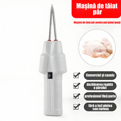 Dispozitiv electric portabil pentru smulgerea penelor de păsări