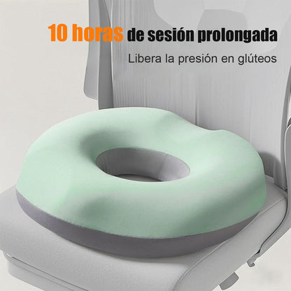 Cojín para glúteos de memoria: El rey de la comodidad. Alivia el dolor de coxis y es ideal para embarazadas, oficina y viajes.