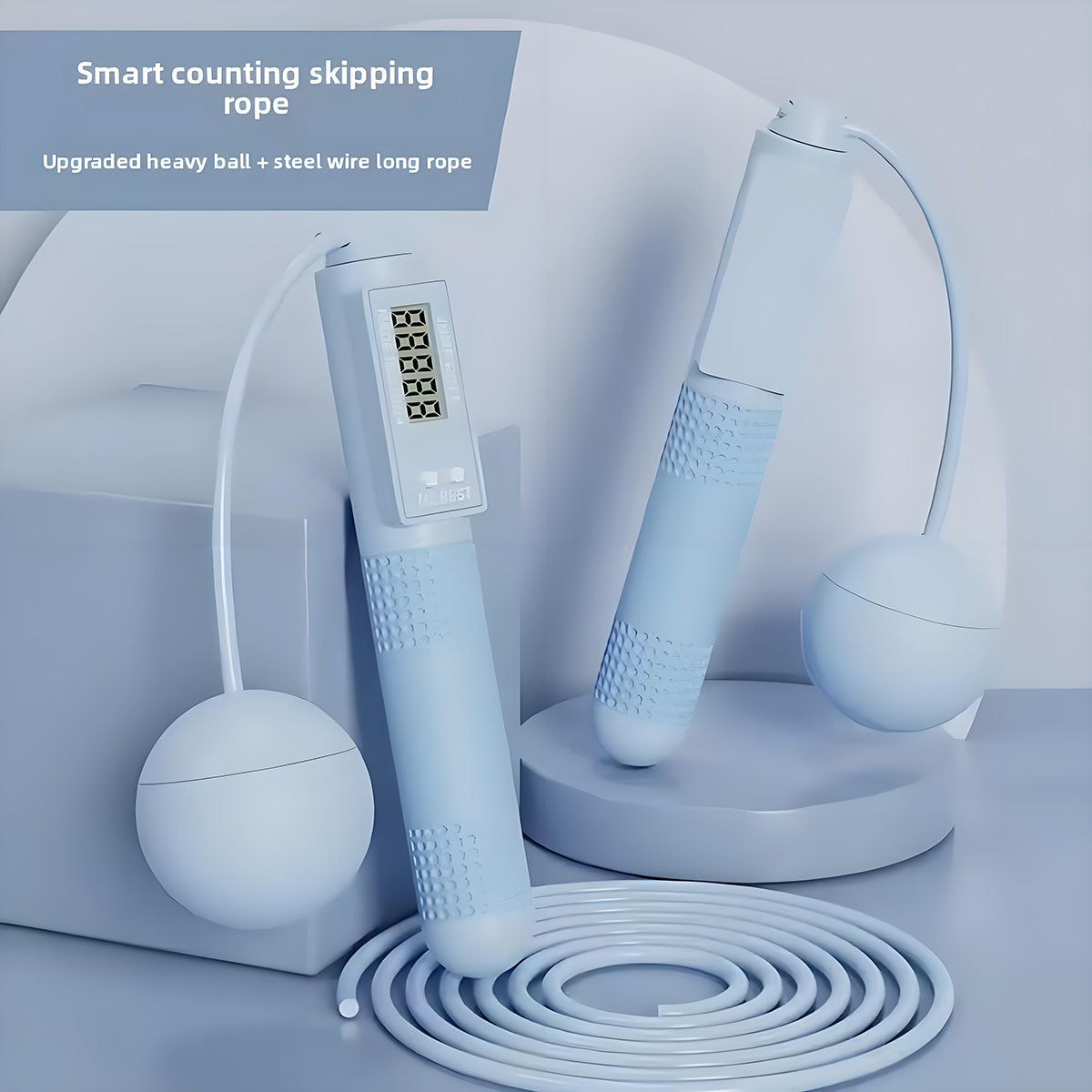 Comba sin cuerda para fitness, tonificación y pérdida de grasa, con balones pesados contables, ideal para adultos que quieren quemar calorías sin enredo.