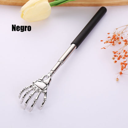 Rascador telescópico de acero inoxidable — masajeador doméstico, práctico “no necesito ayuda”, ideal para personas mayores.