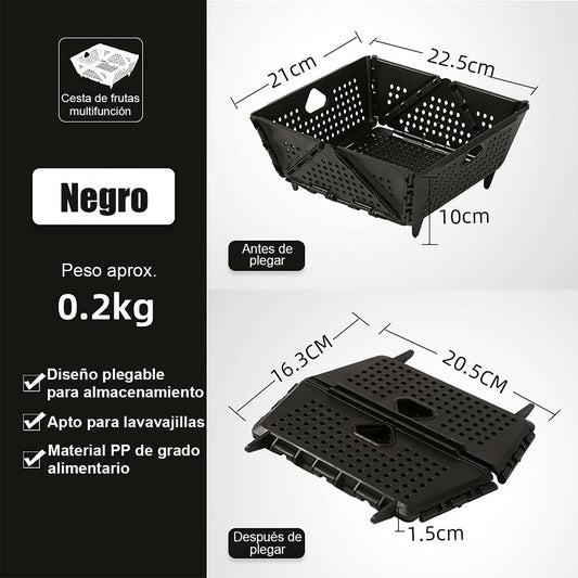 Nueva bandeja plegable para lavar verduras y frutas, canasta colador, estante de drenaje para el borde del fregadero de cocina, ¡tu ayudante perfecto para lavar frutas y verduras!