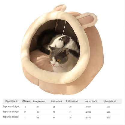 Cușcă universală pentru pisici și câini, potrivită pentru toate anotimpurile, lavabilă și detașabilă