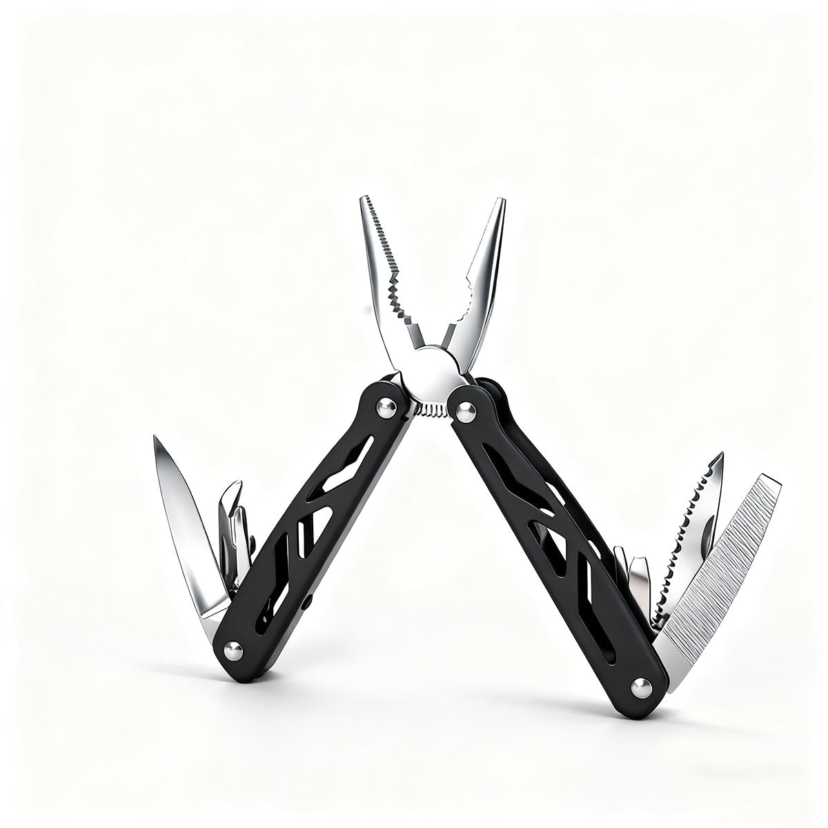 Alicates multifuncionales plegables, herramientas portátiles de acero inoxidable, pelacables, alicates eléctricos EDC y alicates para exteriores.