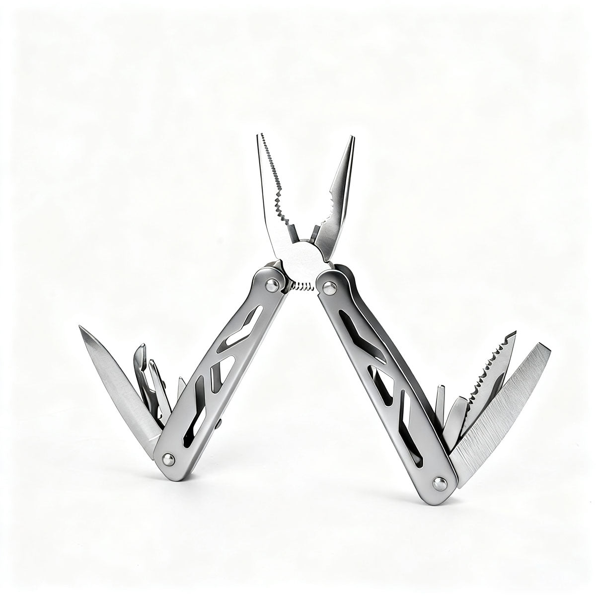 Alicates multifuncionales plegables, herramientas portátiles de acero inoxidable, pelacables, alicates eléctricos EDC y alicates para exteriores.
