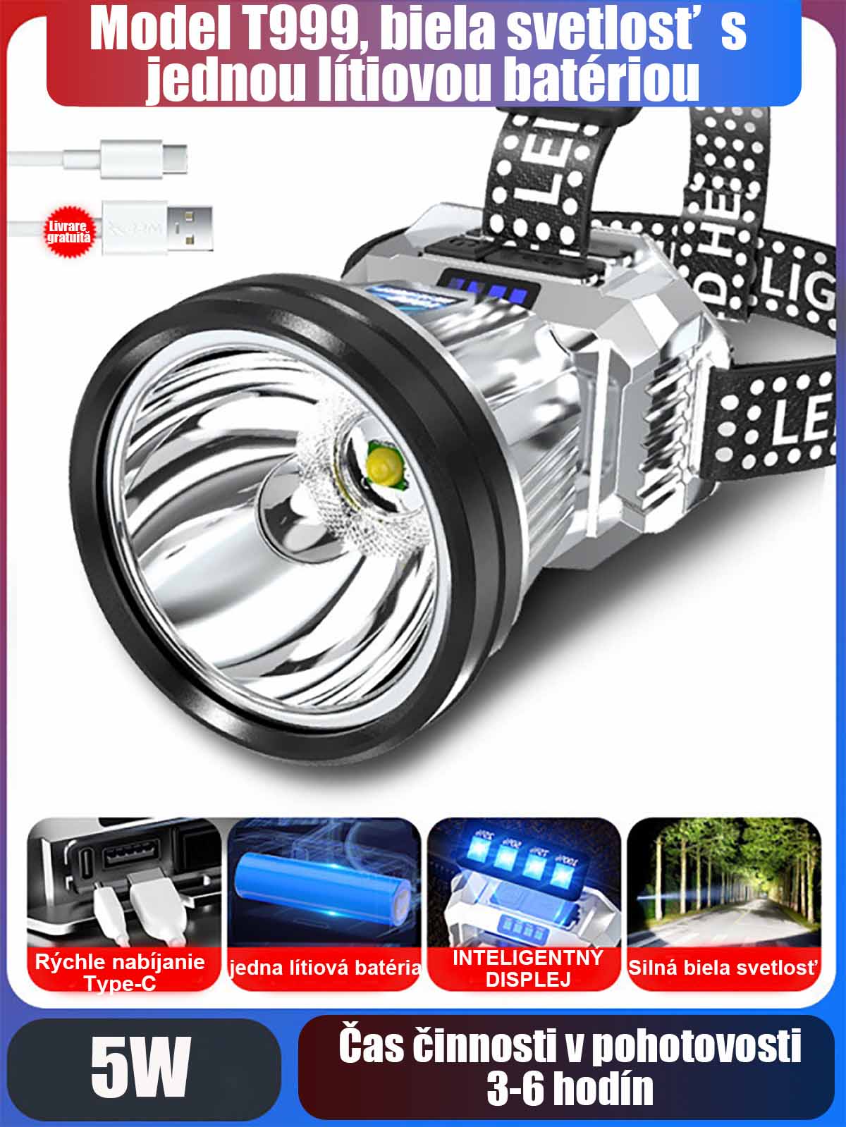 Potente linterna frontal para exteriores con sensor, recargable, súper brillante, ideal para pesca nocturna y senderismo; iluminación sin manos y batería de larga duración.