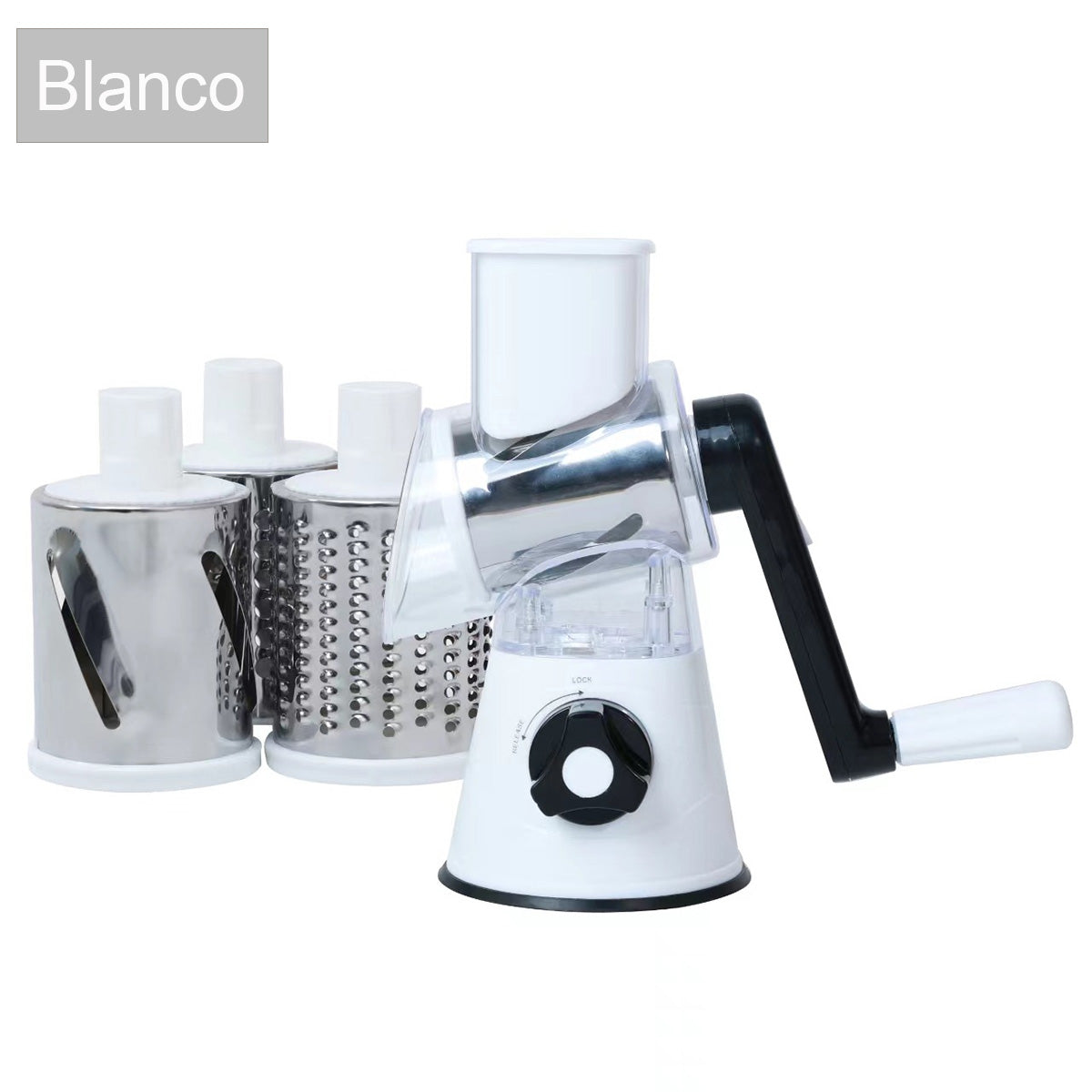 Cortador de tambor multifuncional para cocina, rallador manual doméstico, cortapapas en rodajas, máquina de rebanar queso y verduras.